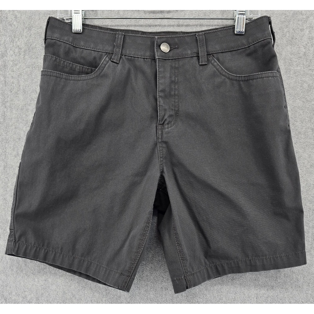 Ranch Tough Women's Cargo Shorts Sz 6 Gray Canvas Flat Front Work Utility Grunge